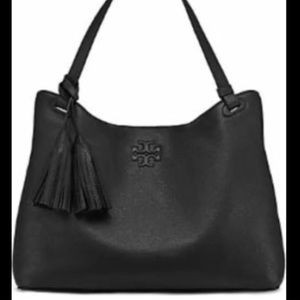 Tory Burch Thea Black Leather Tote